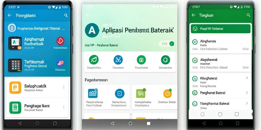 Antarmuka aplikasi 2757 menampilkan pemantauan baterai yang cerdas.