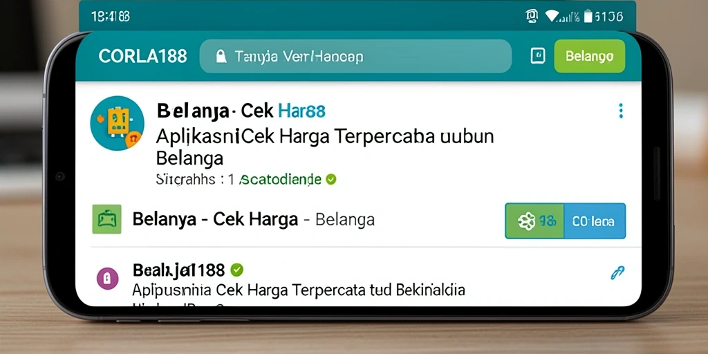 Tampilan antarmuka CORLA188 yang memudahkan pengguna dalam cek harga.