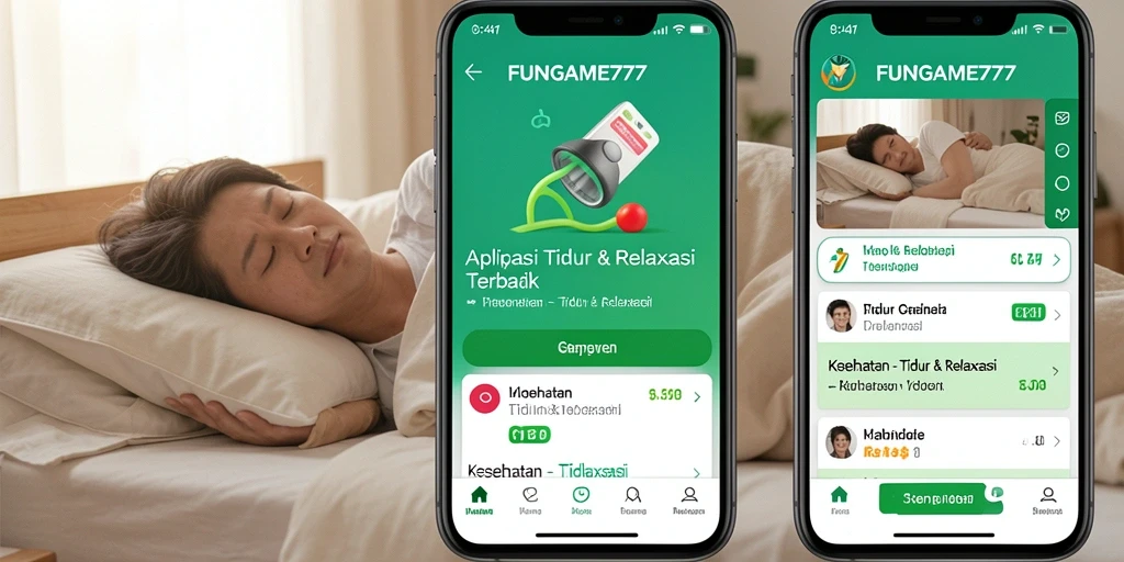 Antarmuka FUNGAME777 yang sederhana dan menenangkan untuk tidur yang lebih baik.