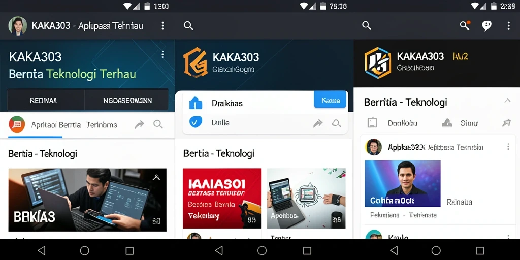 Tampilan antarmuka KAKA303 yang modern dan fungsional.