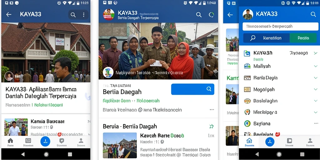 Tampilan antarmuka aplikasi KAYA33 yang sederhana dan informatif.