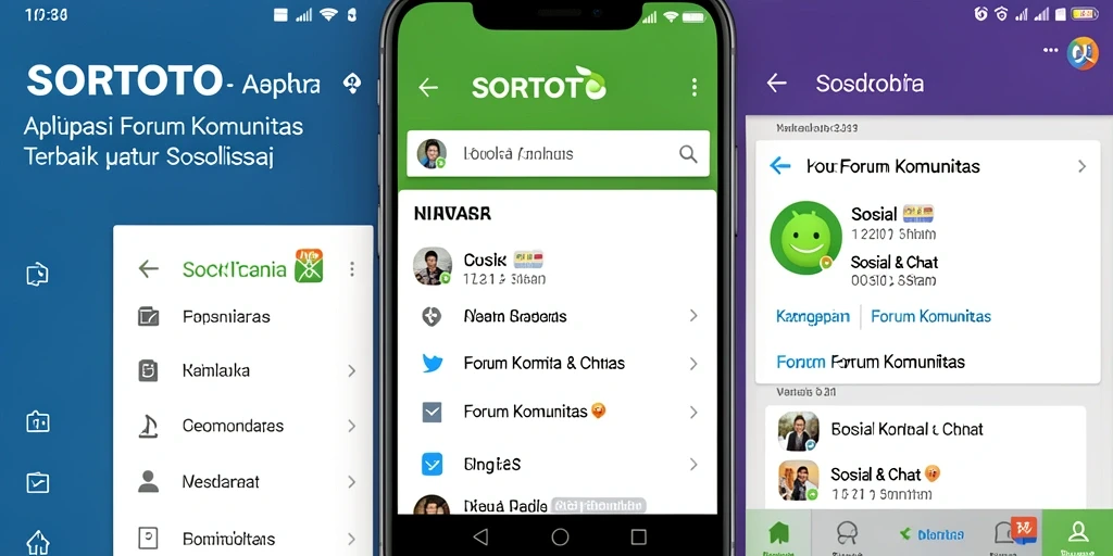 Tampilan antarmuka SORTOTO yang menarik dan fungsional sebagai Forum Komunitas.