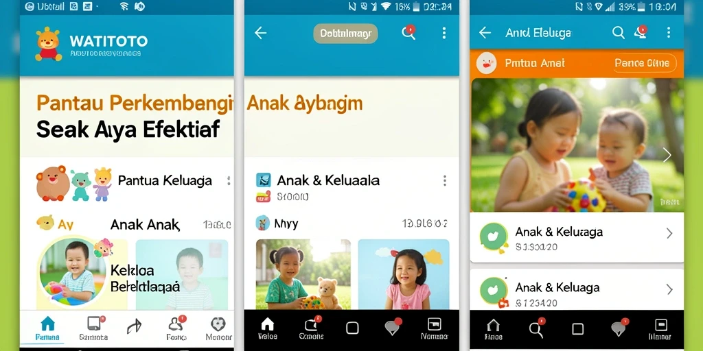 Antarmuka aplikasi WATITOTO yang intuitif dan mudah digunakan