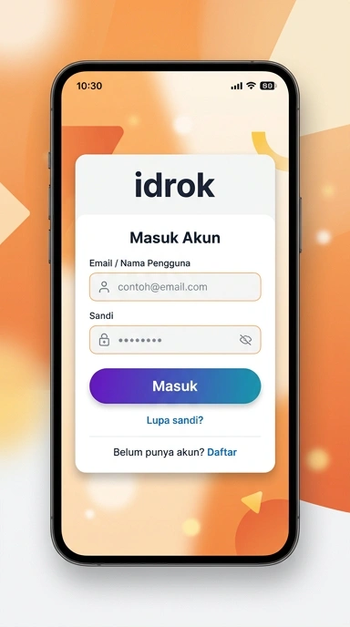Masuk Akun idrok untuk Pengguna Android