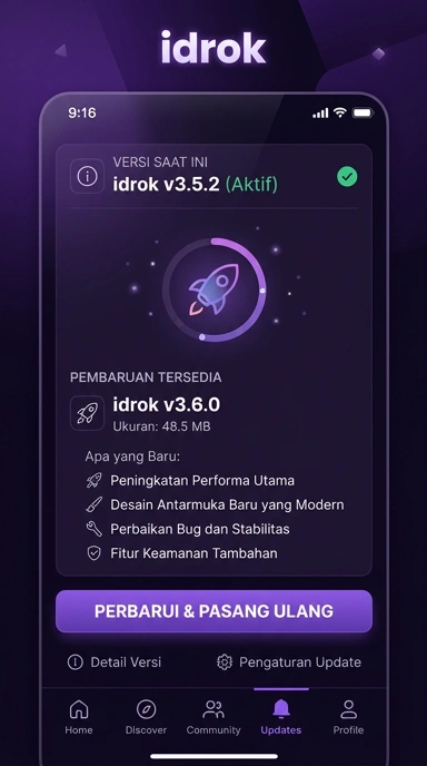 Riwayat Versi idrok untuk Pengguna Android Indonesia
